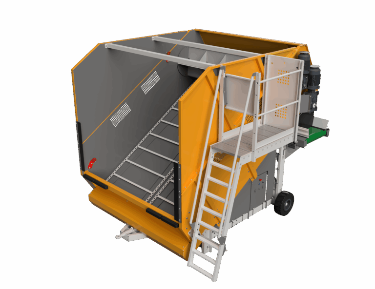 Champignon compost hopper