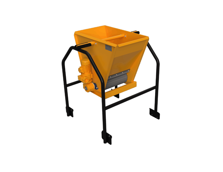 Bijvoedunit op compostband champignonteelt