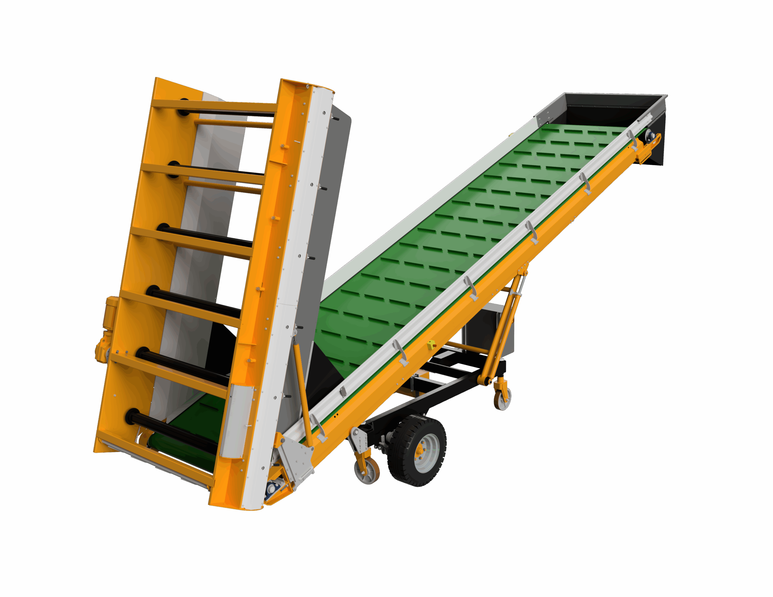 Leegmaakmachine voor het verwijderen van champost uit teeltbedden