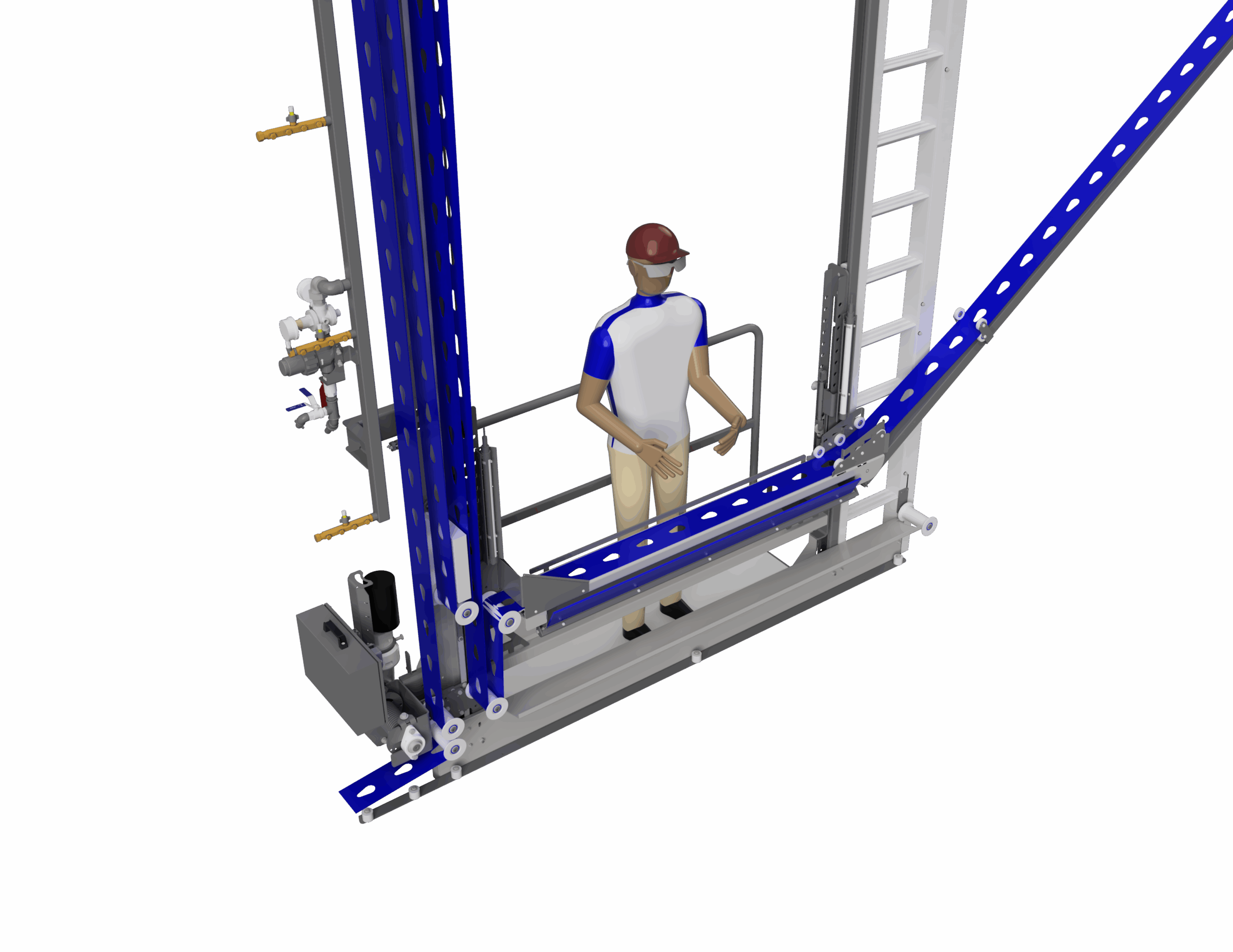Transportbanden systeem voor champignons